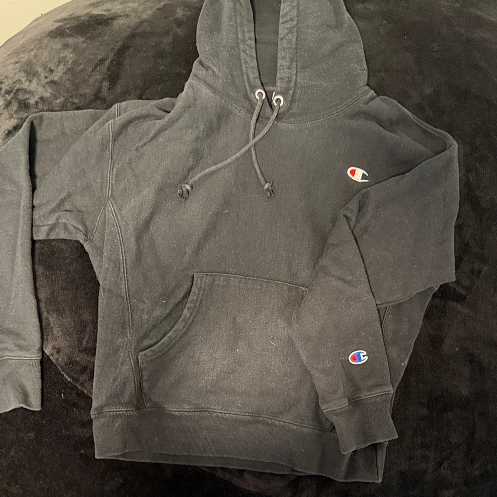 Champion Classic Black Pullover Hoodie